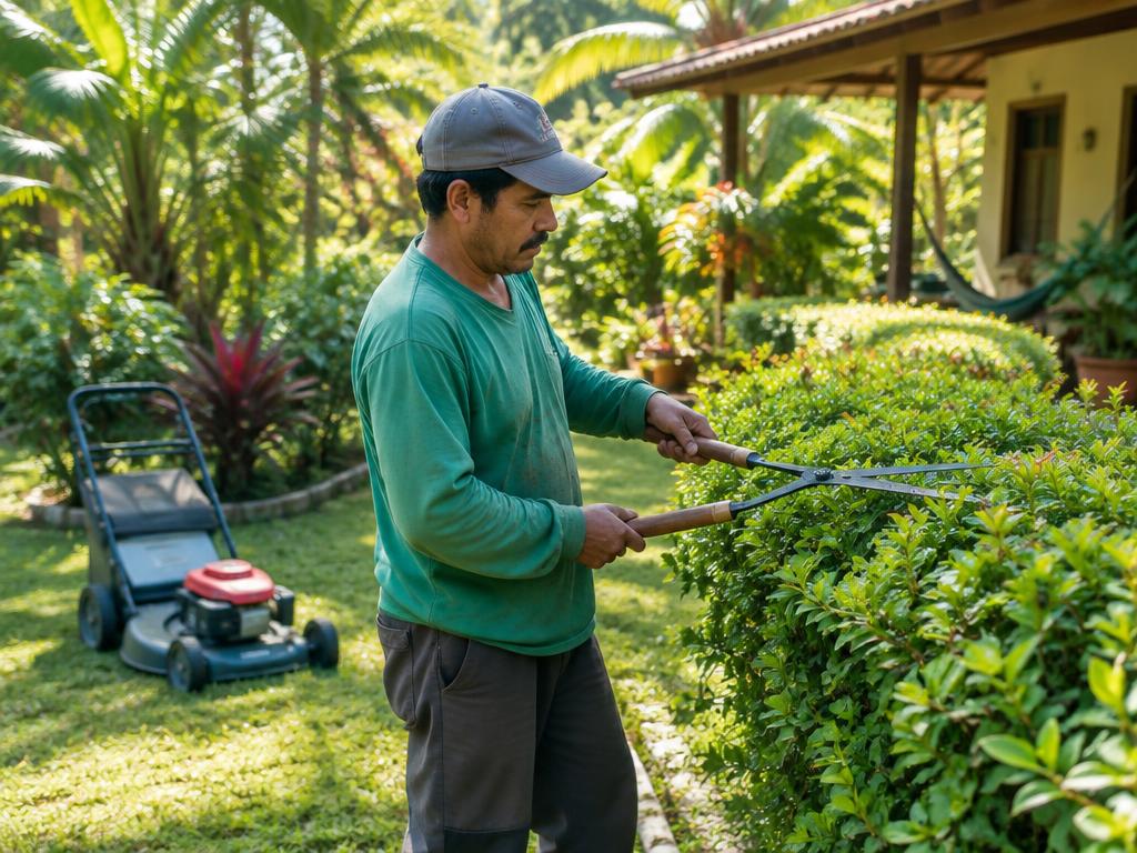 Trabajo de jardinería en Costa Rica